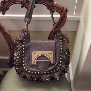 Diane von Furstenberg Taupe leather purse